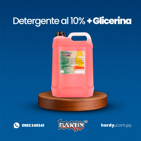 Detergente al 10% con Glicerina